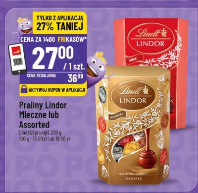 Praliny Lindor Assorted promocja w POLOmarket