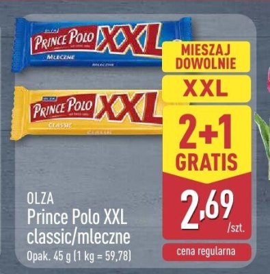 Baton Prince Polo XXL classic promocja w Aldi