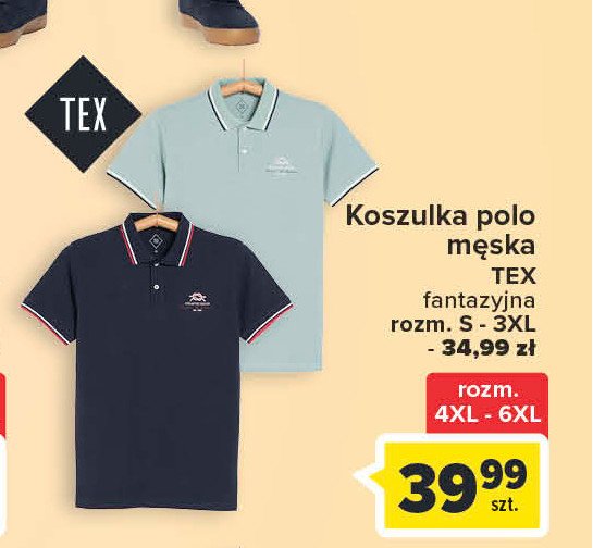 Koszulka polo męska 4xl-6xl Tex promocja