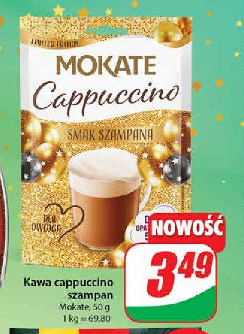 Cappuccino o smaku szampana Mokate cappuccino promocja