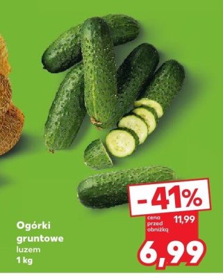 Ogórki gruntowe  promocja w Kaufland
