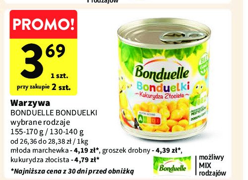 Marchewka młoda Bonduelle bonduelki promocja