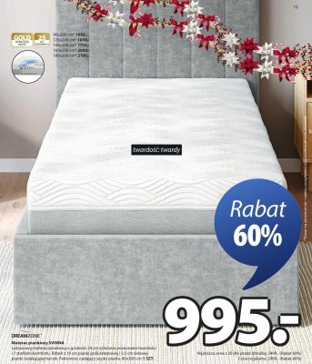 Materac piankowy SVINNA DREAMZONE promocja w Jysk