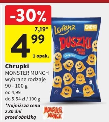 Chrupki monster munch WALKERS FRITO LAY WALKERS promocja w Intermarche