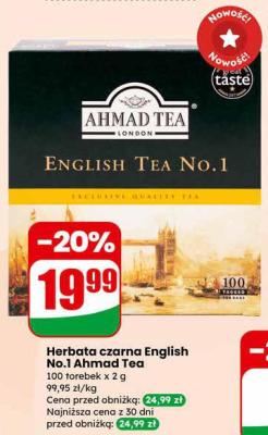 Herbata czarna English No.1 Ahmad Tea promocja w Dino