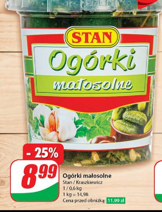 Ogórki małosolne Stan promocja w Dino