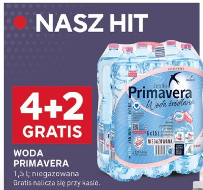 Woda PRIMAVERA promocja w Stokrotka