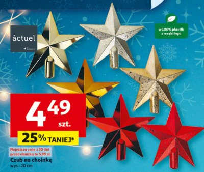 Czub na choinkę wys. 20 cm promocja w Auchan