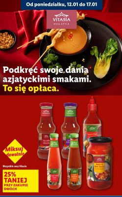 Sosy Vitasia różne rodzaje promocja w Lidl