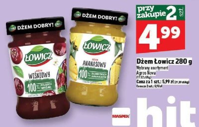 Dżem Łowicz 280 g promocja w TOPAZ