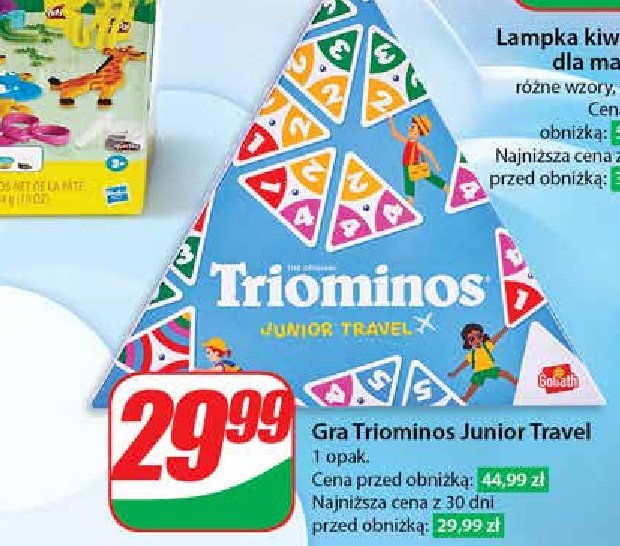 Gra triominos junior travel Goliath promocja w Dino