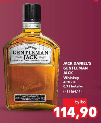 Whiskey JACK DANIEL'S GENTLEMAN JACK promocja w Kaufland