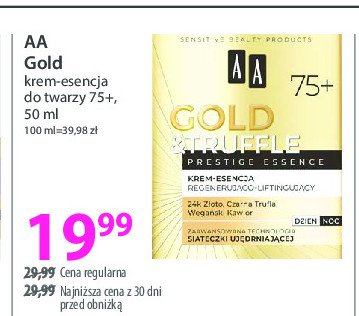 Krem do twarzy 75+ Aa gold & truffle promocja