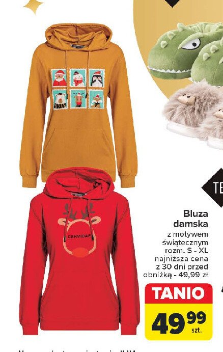 Bluza damska świąteczna promocja w Carrefour