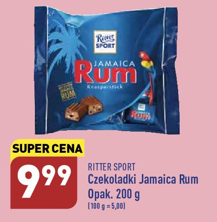 Czekoladki jamaica rum Ritter sport promocje