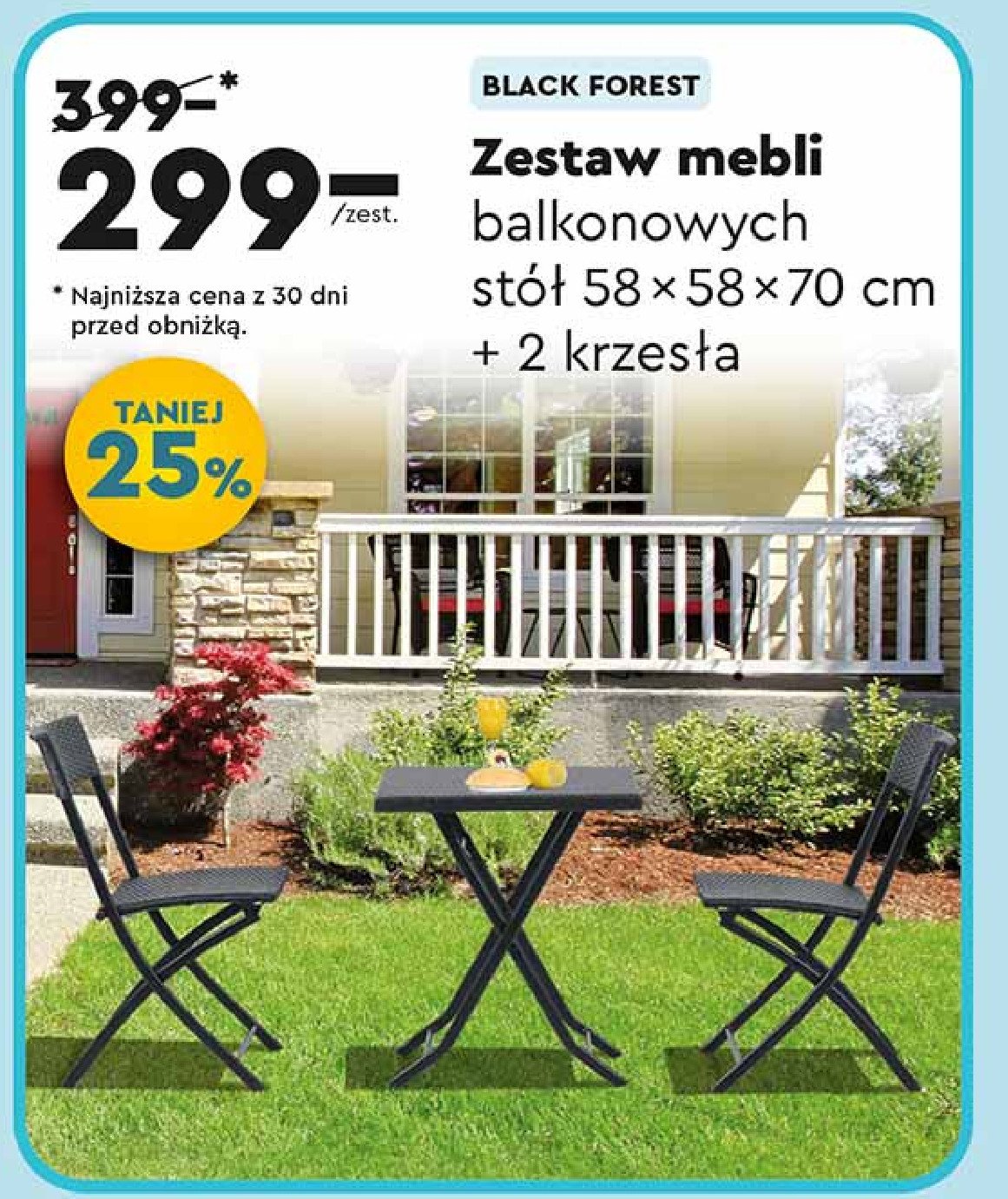 Zestaw mebli black forest promocja w Biedronka