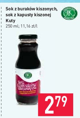 Sok z kapusty kiszonej promocja