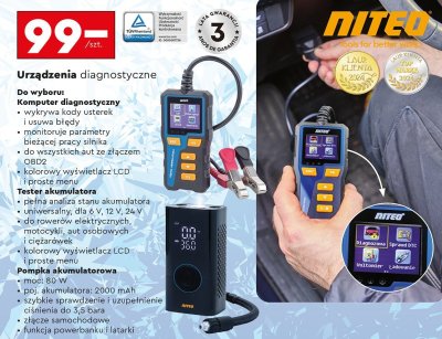 Urządzenie diagnostyczne - Pompka akumulatorowa promocja w Biedronka