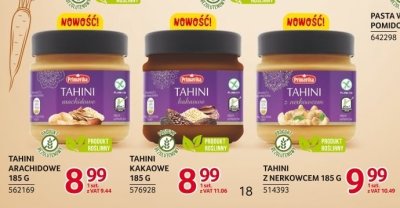 Tahini arachidowe 185g promocja w Selgros