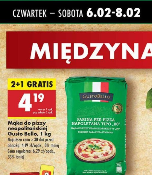 Mąka do pizzy neapolitańskiej Gustobello promocja