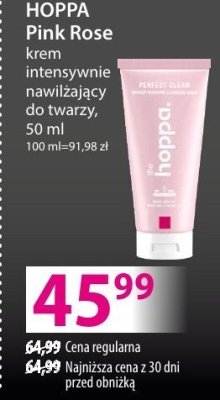 Krem HOPPA Pink Rose intensywnie nawilżający do twarzy promocja w Hebe
