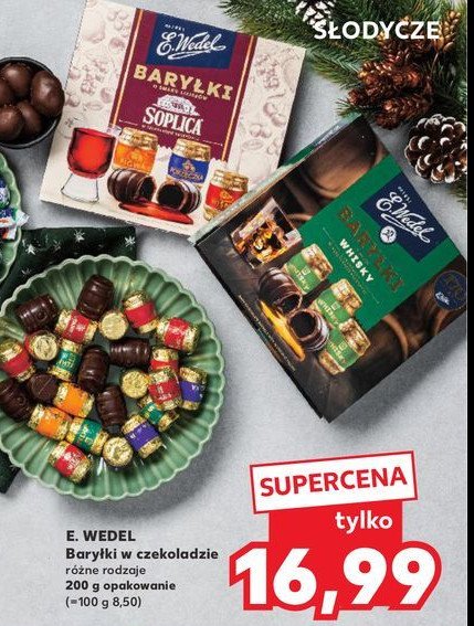 Baryłki o smaku soplicy E. wedel baryłki promocja w Kaufland