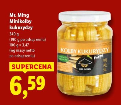 Minikolby kukurydzy Mr. Ming promocja w Lidl
