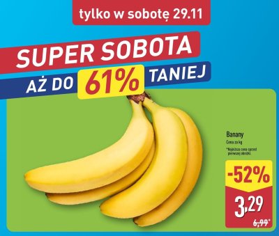 Banany promocja w Aldi
