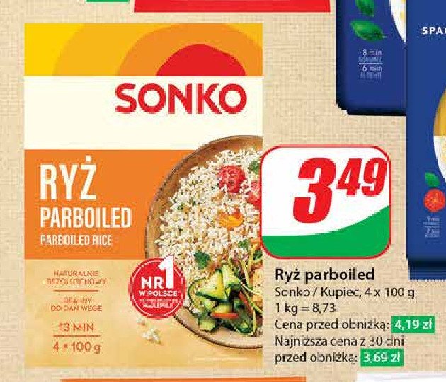 Ryż parboiled Sonko promocja w Dino