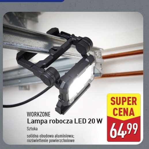 Lampa robocza 6000 lm WORKZONE promocja