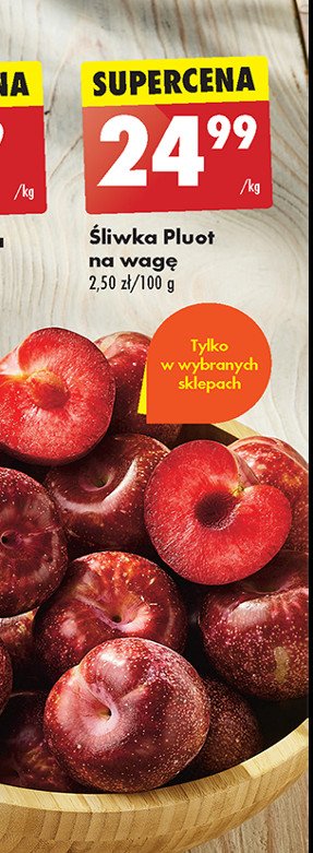 Śliwki pluot promocja