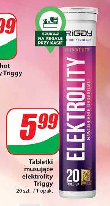 Tabletki elektrolity Triggy vitamin shot promocja