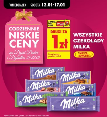 Czekolada Milka Peanut Crispy Caramel promocja w Biedronka