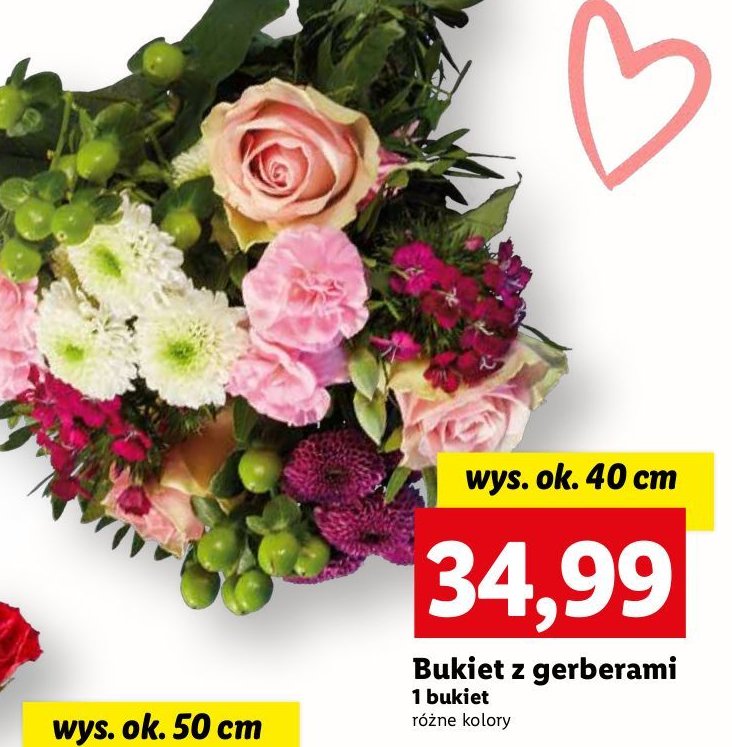 Bukiet z gerberami promocja w Lidl