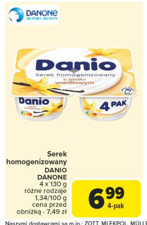 Serek wanilia Danone danio promocja