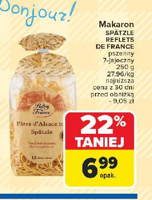 Makaron 7 jajeczny z pszenicy Reflets de france promocja