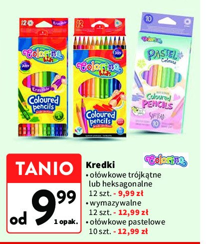 Kredki ołówkowe pastel Colorino promocja