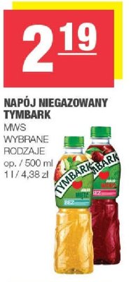 Napój niegazowany Tymbark MWS wybrane rodzaje promocja w SPAR