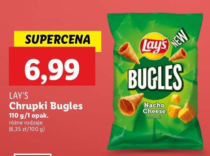 Chipsy nacho cheese Lay's bugles promocja