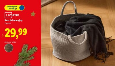 Kosz dekoracyjny promocja w Lidl