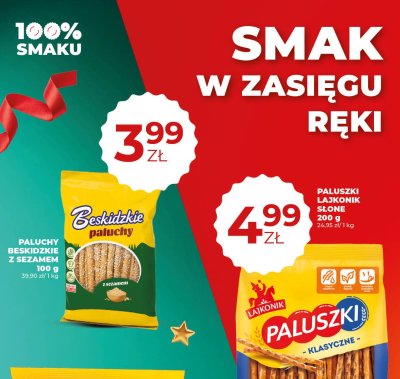 Paluszki Lajkonik słone promocja w Duży Ben