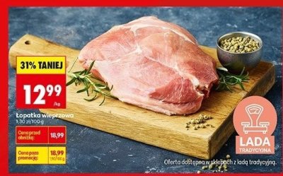 Łopatka wieprzowa bez kości promocja w Biedronka