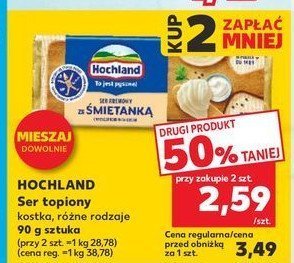 Ser topiony śmietankowy Hochland promocja