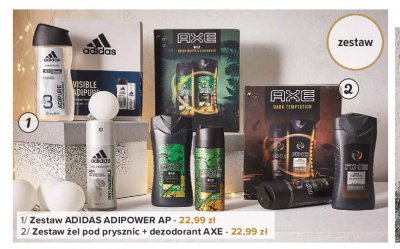 Zestaw w pudełku: żel pod prysznic adipure 250 ml + antyperspirant pro invisible 150 ml Adidas zestawy Adidas cosmetics promocja
