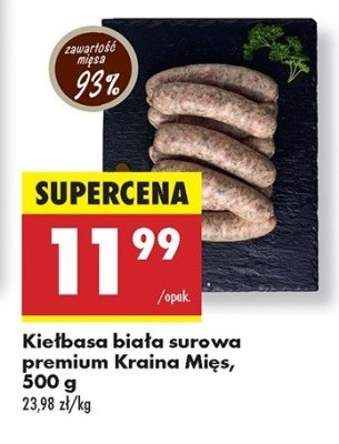 Kiełbasa biała surowa Kraina mięs promocja