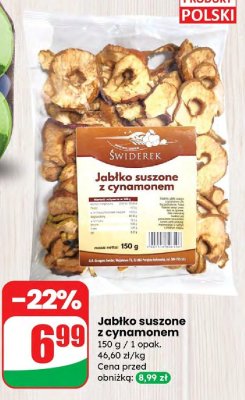Jabłko suszone z cynamonem promocja w Dino