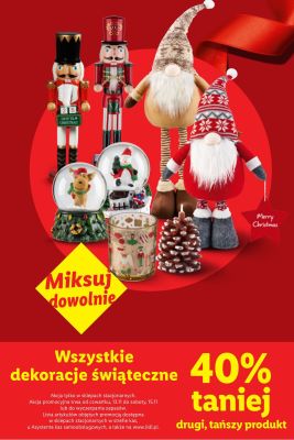 Dekoracje świąteczne promocja w Lidl