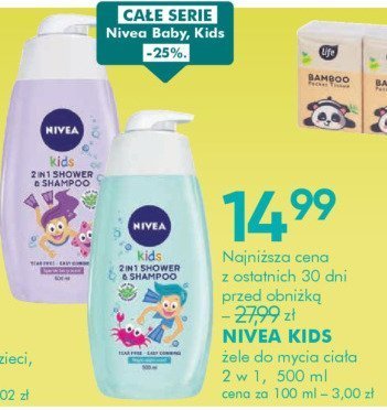 Żel do mycia ciała NIVEA KIDS 500 ml promocja w Super-Pharm