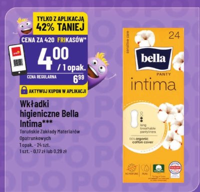 Wkładki higieniczne Bella Intima promocja w POLOmarket
