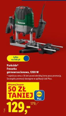 Frezarka górnowrzecionowa Parkside 1200 W promocja w Lidl